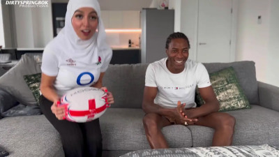 Aaliyah Yasin - Hijabi Rugby Fan Gets Fucked By Husbands Friend
